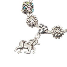 Carica l&#39;immagine nel visualizzatore di Gallery, Jewellery Hut - Braccialetto con ciondolo a forma di unicorno, in confezione... - Ilgrandebazar
