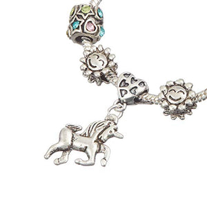 Jewellery Hut - Braccialetto con ciondolo a forma di unicorno, in confezione... - Ilgrandebazar