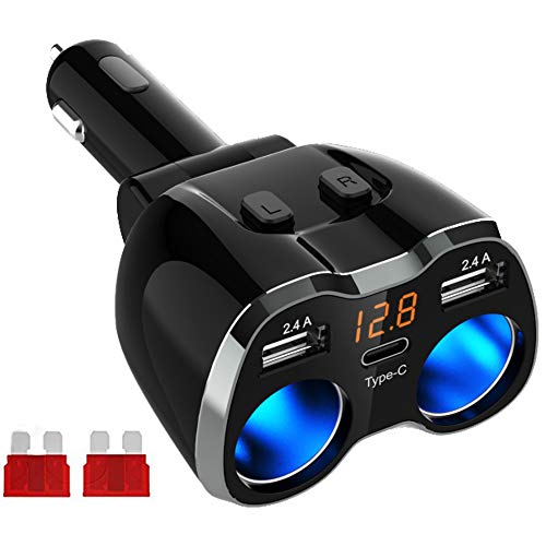 Caricabatteria da Auto Accendino Accendisigari USB Splitter, Adattatore... - Ilgrandebazar