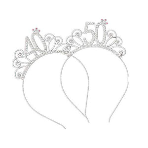 40 Anni di Compleanno Donna Tiara Birthday Corona 40 Glitter...