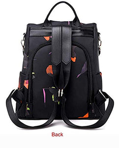 Wishliker Zaino Casual per Donna,Oxford Zainetto Mano Tracolla Farfalla Rossa