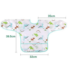 Carica l&#39;immagine nel visualizzatore di Gallery, Lictin 5 pezzi Bavaglino a Manica Lunga - Impermeabile Unisex per M - Ilgrandebazar