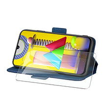 Carica l'immagine nel visualizzatore di Gallery, HHUIWIND Custodia Samsung Galaxy M31 + Pellicola M31, Striscia-Blu