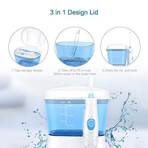 Idropulsore Dentale Professionale,TUREWELL Irrigatore Orale Getto Bianco