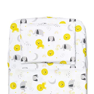 FlyIdeas Lenzuola Next2Me Set MAXI 8 pz 83x50cm | 2 50x83 cm, Giallo