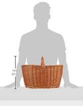 Carica l&#39;immagine nel visualizzatore di Gallery, Cesto di vimini portalegna Codice modello: c1550110 Marchio: garden friend. - Ilgrandebazar
