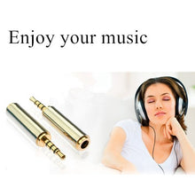 Carica l'immagine nel visualizzatore di Gallery, Oro 3.5 mm maschio a 2.5mm Femmina plug a