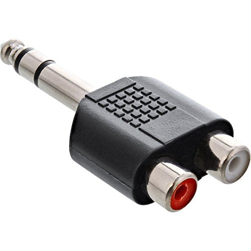 InLine 20262 Adattatore Audio con Spina Jack, Nero 1 pezzo