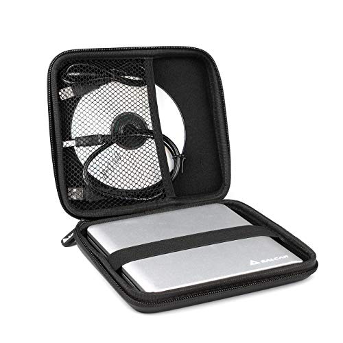 Salcar - Custodia rigida portatile per interni ed esterni DVD CD Blu Ray...