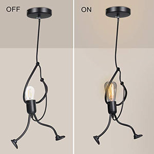 DAXGD Ferro Lampada a sospensione, lampadari creativi del lampadario di...
