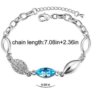 INTVN Set di Gioielli in Cristallo, Collana Orecchini Bracciali Crystal A - Ilgrandebazar