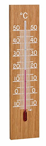 TFA Dostmann 12.1054 - Termometro analogico per Interni ed Esterni, in Rovere - Ilgrandebazar