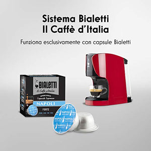 Bialetti Opera Macchina da Caffè Espresso per Capsule in Alluminio Rosso - Ilgrandebazar