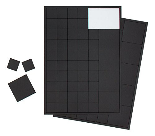 110x piastrine magnetiche extra forti 20x20mm e 40x40mm. Magneti - Ilgrandebazar