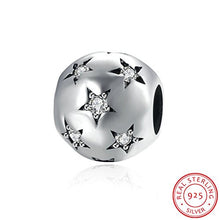 Carica l&#39;immagine nel visualizzatore di Gallery, HMILYDYK, Perlina rotonda in argento Sterling 925 con cristalli bianchi... - Ilgrandebazar