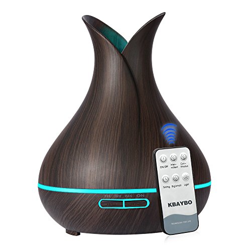 KBAYBO Controllo remoto Diffusore Aromaterapia Aria Umidificatore Vaso Scuro