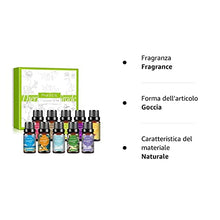 Carica l'immagine nel visualizzatore di Gallery, PHATOIL Oli Essenziali Profumo Set 10 x 10 ml Muschio Bianco Cocco Vaniglia Lino Fresco Brezza Marina Viola Orchidea Nera Cipria Magnolia Giapponese Mandarino Fresia