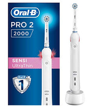 Carica l'immagine nel visualizzatore di Gallery, Oral-B Pro 2 2000 Spazzolino Elettrico Ricaricabile, Manico Bianco, 1 Bianco