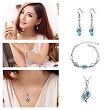 Carica l&#39;immagine nel visualizzatore di Gallery, INTVN Set di Gioielli in Cristallo, Collana Orecchini Bracciali Crystal A - Ilgrandebazar