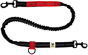 Guinzaglio mani libere per cani da jogging | Rosso e nero elastico e... - Ilgrandebazar