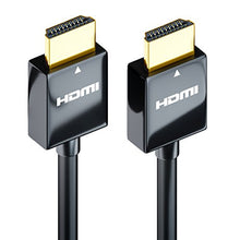 Carica l'immagine nel visualizzatore di Gallery, deleyCON 0,5m Cavo HDMI SLIM ad Alta Velocità con Ethernet 0,5 metri, Nero