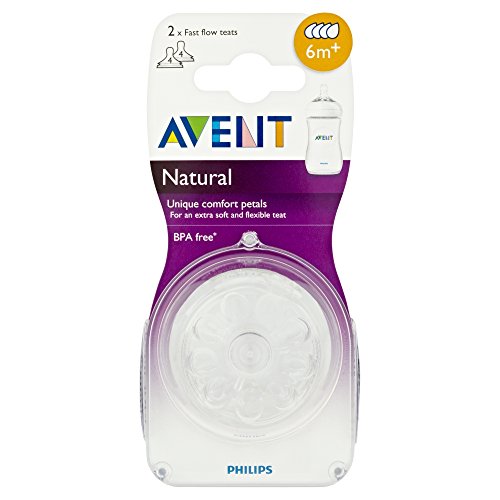 Philips Avent Natural SCF654/27 Tettarelle Flusso Veloce, 3 Fori 6 Mesi+ - Ilgrandebazar