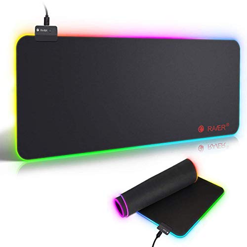 Tappetino Mouse Gaming, RGB Grande Pad 10 Effetti Luce XXL 800 x 300