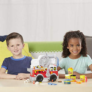 Play-Doh Wheels - Camion Dei Pompieri (Con 5 Vasetti di Pasta da Modellare) - Ilgrandebazar
