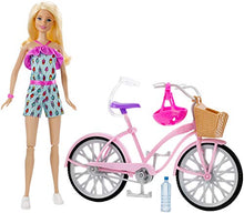Carica l&#39;immagine nel visualizzatore di Gallery, Barbie- Playset con Bicicletta Bambola Snodata Accessori, Giocattolo per... - Ilgrandebazar