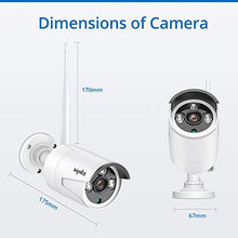 Carica l&#39;immagine nel visualizzatore di Gallery, SANNCE - Telecamera CCTV wireless 1080p, 2.0 MP per esterni, resistente alle...