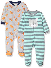 Carica l&#39;immagine nel visualizzatore di Gallery, Simple Joys by Carter&#39;s Baby - Confezione da 2 pile con piedi per dormire e...