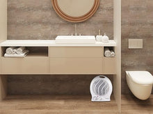 Carica l'immagine nel visualizzatore di Gallery, BEPER P203TER201 Termoventilatore da Bagno con Termostato Regolabile - Scaldino Elettrico Bagno Basso Consumo, 2000W