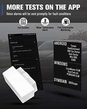 Carica l&#39;immagine nel visualizzatore di Gallery, KOYOSO OBD2 Bluetooth, Mini OBD II ELM327 Wireless Auto Code Lettore...