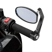 Carica l&#39;immagine nel visualizzatore di Gallery, Yizhet 1 coppia Specchietti retrovisori moto nero Universali 7/8&quot; 22mm... - Ilgrandebazar