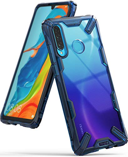 Ringke Fusion-X Custodia Compatibile con Huawei P30 Lite, Space Blue - Ilgrandebazar