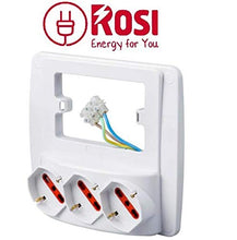 Carica l&#39;immagine nel visualizzatore di Gallery, Multipresa parete EMILIA SMART 3 prese schuko, bianco - Ilgrandebazar