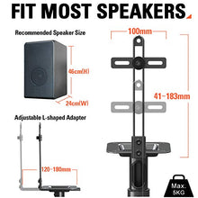 Carica l&#39;immagine nel visualizzatore di Gallery, Eono By Amazon - Supporti Casse Acustiche Altezza Regolabile, Altoparlanti...