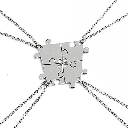 Elegant Rose, set di 4 collanine dell’amicizia, con ciondolo a forma di... - Ilgrandebazar