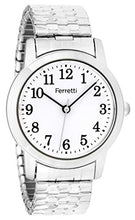 Carica l'immagine nel visualizzatore di Gallery, Ferretti Donna | Orologio da polso classico con grandi Argento E Bianco - Ilgrandebazar