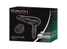 Carica l&#39;immagine nel visualizzatore di Gallery, Remington Asciugacapelli Professionale con Ioni, Phon Ionic Dry 2200W, accessori 1 concentratore ed 1 diffusore inclusi, 3 temperature, D3198, [Esclusiva Amazon]
