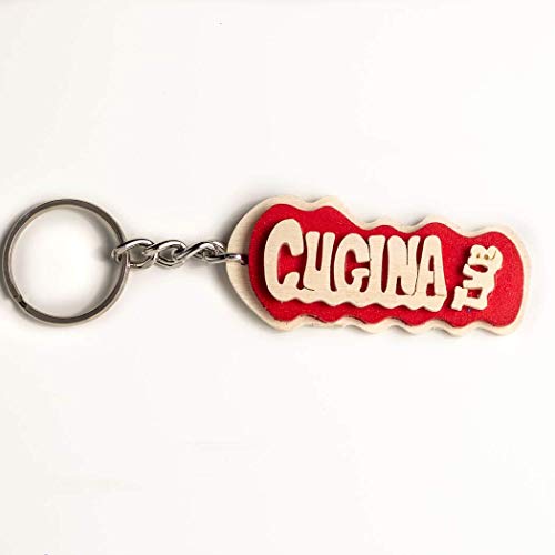 Portachiavi in legno fatto a mano personalizzato con la scritta Cugina TVB,... - Ilgrandebazar