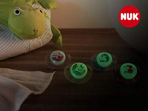 NUK 10177143 Freestyle Night - Ciuccio ortodontico in silicone, da 18 a 36... - Ilgrandebazar