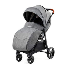 Carica l&#39;immagine nel visualizzatore di Gallery, Kinderkraft Passeggino Leggero GRANDE, Elegante, Ampia Cappottina, Grigio