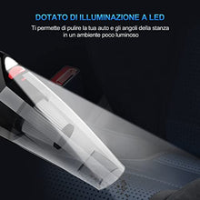 Carica l'immagine nel visualizzatore di Gallery, RIKIN Aspirabriciole Senza Fili Aspirapolvere Portatile 3 in 1 Aspirabriciole Potente 8500PA 120W 12V Aspirapolvere Ricaricabile Filtro HEPA Umido e Secco con Illuminazione a LED per Auto Casa
