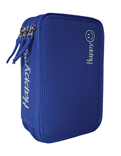 Tecnoteam HAPPY352478 Astuccio 3 Zip, Blu - Ilgrandebazar