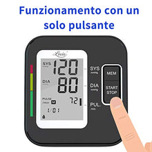 Carica l&#39;immagine nel visualizzatore di Gallery, Misuratore Pressione Sanguigna da Braccio - Lovia Sfigmomanometro Digitale...