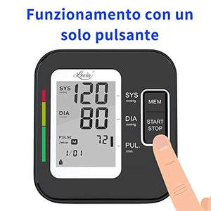 Misuratore Pressione Sanguigna da Braccio - Lovia Sfigmomanometro Digitale...