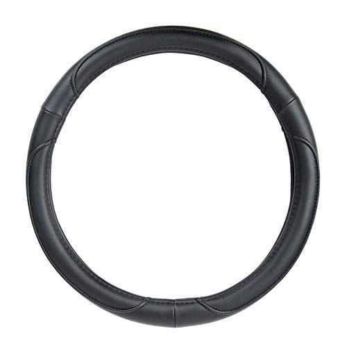 AmazonBasics - Coprivolante in finta pelle, 38 cm, nero Nero - Ilgrandebazar