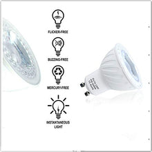 Carica l&#39;immagine nel visualizzatore di Gallery, Lampadine GU10 LED 6W, 60W equivalenti a Gu10 Bianca Freddo