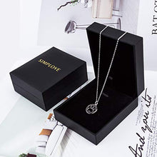 Carica l'immagine nel visualizzatore di Gallery, SIMPLOVE Collana da Donna in Argento Sterling 925, con Ciondolo a Forma di...